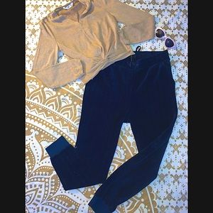 kendall+kylie 🥰 Blue velvet joggers NWOT